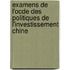 Examens De L'Ocde Des Politiques De L'Investissement Chine