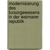 Modernisierung Des Fursorgewesens In Der Weimarer Republik door Andrea Englisch