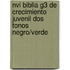 Nvi Biblia G3 De Crecimiento Juvenil Dos Tonos Negro/Verde