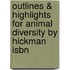 Outlines & Highlights For Animal Diversity By Hickman Isbn
