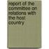 Report Of The Committee On Relations With The Host Country