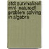 Stdt Survival/Sol Mnl- Natureof Problem Solving In Algebra