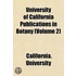 University Of California Publications In Botany (Volume 2)