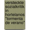Versteckte Sozialkritik In Hortelanos "Tormenta De Verano" door Jessica Mohr