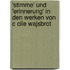 'stimme' Und 'Erinnerung' In Den Werken Von C Cile Wajsbrot