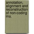 Annotation, Alignment And Reconstruction Of Non-Coding Rna.