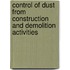Control Of Dust From Construction And Demolition Activities