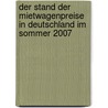 Der Stand Der Mietwagenpreise In Deutschland Im Sommer 2007 door Holger Zinn
