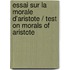 Essai Sur La Morale D'aristote / Test on Morals of Aristote
