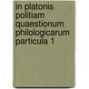 In Platonis Politiam Quaestionum Philologicarum Particula 1 door Johann Heinrich Neukirch