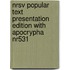 Nrsv Popular Text Presentation Edition With Apocrypha Nr531