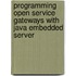 Programming Open Service Gateways With Java Embedded Server
