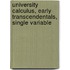 University Calculus, Early Transcendentals, Single Variable
