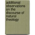 Additional Observations On The Discourse Of Natural Theology
