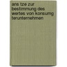 Ans Tze Zur Bestimmung Des Wertes Von Konsumg Terunternehmen by Daniela Scheele
