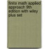 Finite Math Applied Approach 9th Edition with Wiley Plus Set