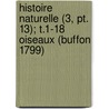 Histoire Naturelle (3, Pt. 13); T.1-18 Oiseaux (Buffon 1799) by Georges Louis Le Clerc De Buffon