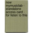 New Mymusiclab - Standalone Access Card - For Listen To This