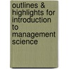 Outlines & Highlights For Introduction To Management Science door Frederick Hillier