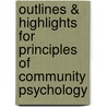 Outlines & Highlights For Principles Of Community Psychology door Cram101 Textbook Reviews