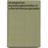 Strategisches Anpassungsverhalten in Unternehmensorganisatio door Gerald Seibold