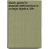 Study Guide For Stewart/Redlin/Watson's College Algebra, 6Th