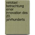 Velotaxi - Betrachtung Einer Innovation Des 20. Jahrhunderts