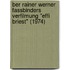 Ber Rainer Werner Fassbinders Verfilmung "Effi Briest" (1974)