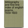 Bibliography And First-Line Index Of English Poems, 1559-1603 door William A. Ringler