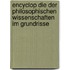 Encyclop Die Der Philosophischen Wissenschaften Im Grundrisse