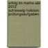 Erfolg im Mathe-Abi 2012 Schleswig-Holstein Prüfungsaufgaben