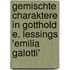 Gemischte Charaktere In Gotthold E. Lessings 'Emilia Galotti'