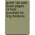 Guitar Tab Pad: Loose Pages (3-Hole Punched For Ring Binders)