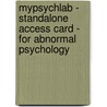 Mypsychlab - Standalone Access Card - For Abnormal Psychology door Deborah C. Beidel