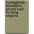 Myreligionlab - Standalone Access Card - For Living Religions