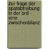 Zur Frage Der Spatabtreibung In Der Brd - Eine Zwischenbilanz
