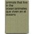 Animals That Live in the Ocean/Animales Que Viven En El Oceano