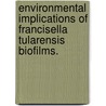 Environmental Implications Of Francisella Tularensis Biofilms. door Jeffrey J. Margolis