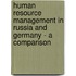 Human Resource Management In Russia And Germany - A Comparison