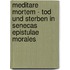 Meditare Mortem - Tod Und Sterben In Senecas Epistulae Morales