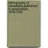 Bibliography of Canadiana Published in Great Britain, 1519-1763