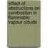 Effect Of Obstructions On Combustion In Flammable Vapour Clouds