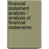 Financial Statement Analysis / Analysis of Financial Statements door Pamela P. Peterson