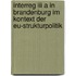 Interreg Iii A In Brandenburg Im Kontext Der Eu-strukturpolitik