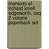 Memoirs Of Richard Lovell Edgeworth, Esq 2 Volume Paperback Set