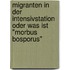 Migranten In Der Intensivstation Oder Was Ist "Morbus Bosporus"
