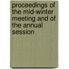 Proceedings Of The Mid-Winter Meeting And Of The Annual Session door Ohio State Bar Association Meeting
