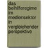 Das Beihilferegime Im Mediensektor In Vergleichender Perspektive