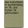 Das Kulturleben In Wurttemberg Im 18. Und Fruhen 19. Jahrhundert door Oliver Haller
