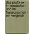 Das Prafix Ex- Im Deutschen Und Im Franzosischen - Ein Vergleich